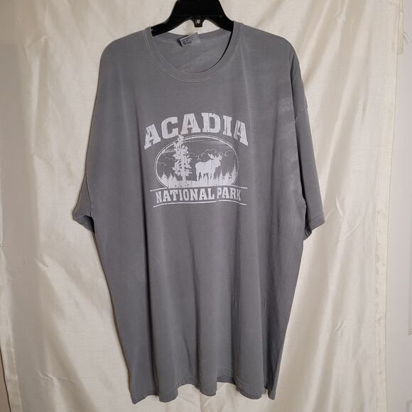 Comfort Colors Acadia National Park Gray 3XL Shirt - Picture 1 of 13